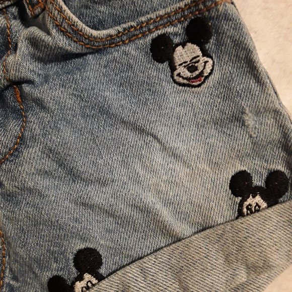 Disney Baby Zara Baby Girl Collection Mickey Mouse Denim Shorts - Picture 10 of 13